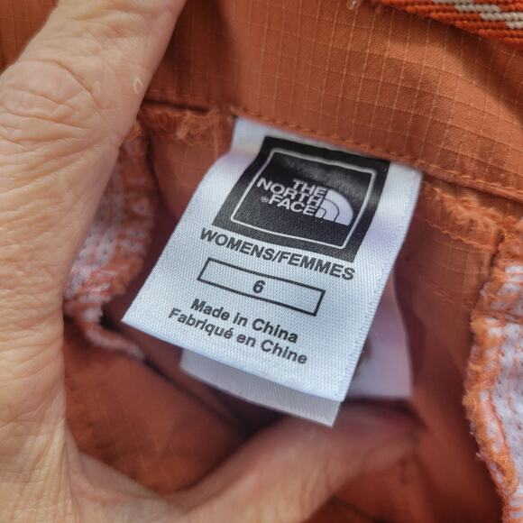 North Face Pants‎ Womens 6 Orange Ripstop Cargo Capri Hiking Trail Cropped - Picture 8 of 10